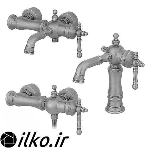 ست شیرآلات نگین کروم مات قهرمان ایلکو