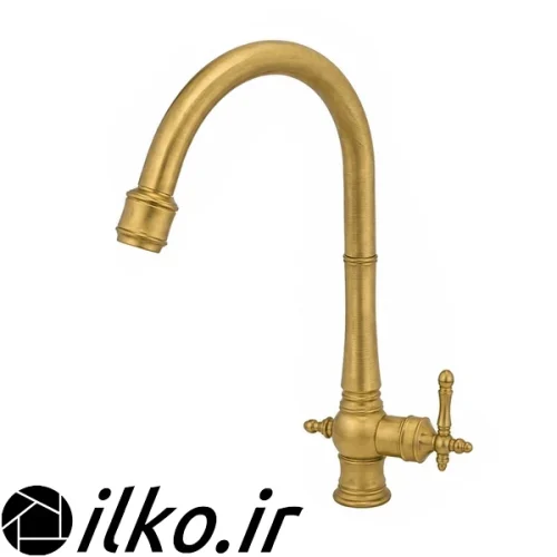 نگین طلایی مات ظرفشویی شاوری ایلکو
